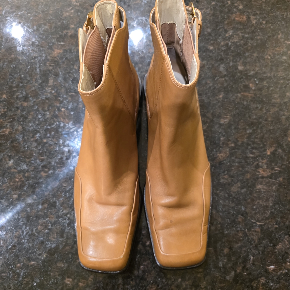 Joan & David Tan Ankle Boots